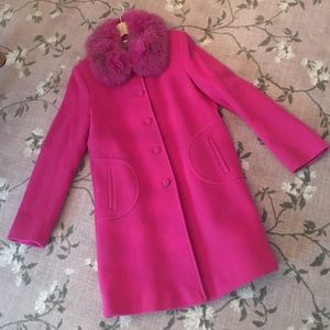 NWOT-Never worn! Gorgeous wool coat fox fur collar